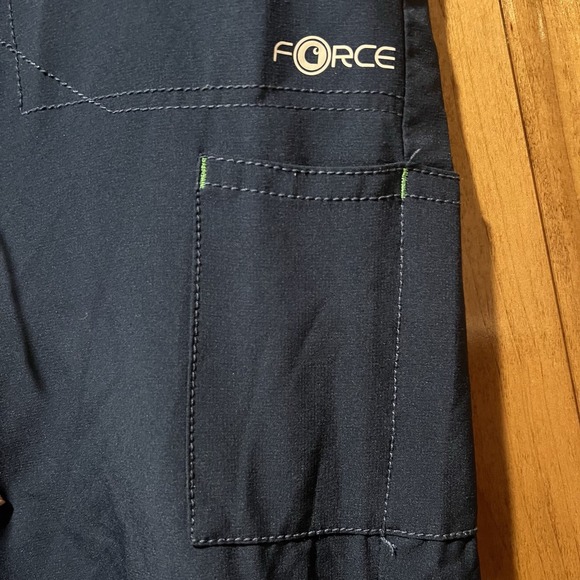 Carhartt Cargo Scrub Pants Womens XL Petite Blue Hi-Rise Drawstring Pocket - Picture 2 of 6